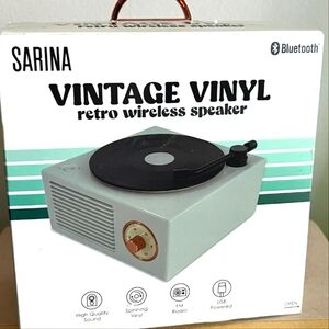 SARINA CONTAGE VINYL RETRO WIRELESS SPEAKER AS SEEN ON TIK TOK